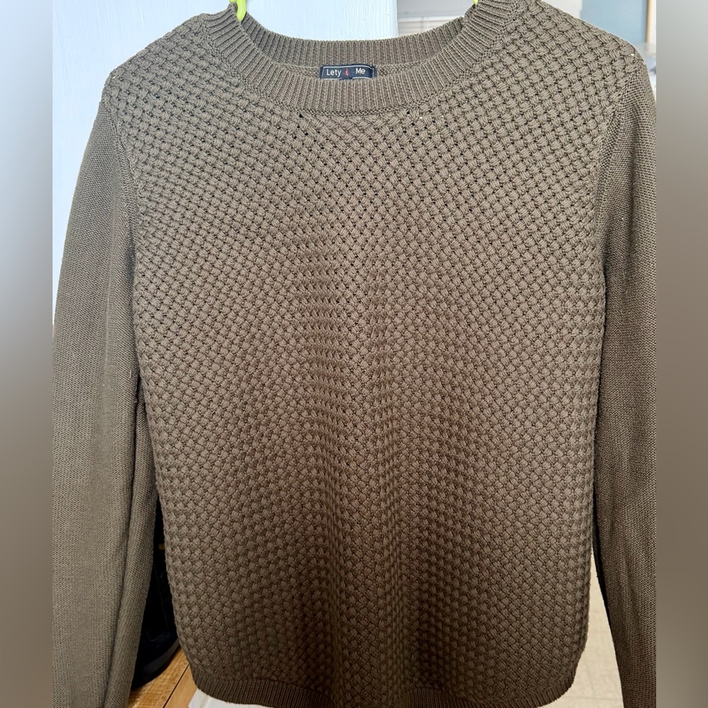 Women’s sweater with elbow patches (L)